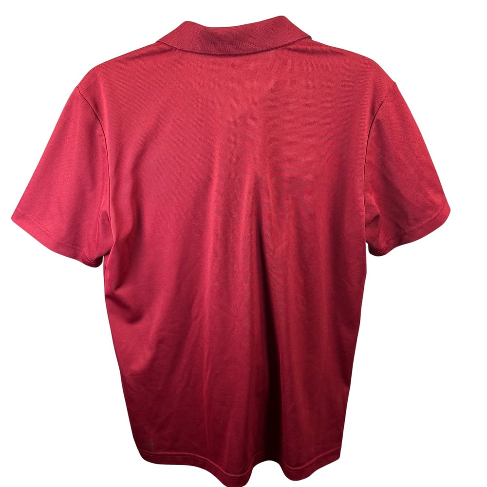 Disney Mickey Mouse Mens Short Sleeve Polo Shirt Maroon Red Size 100/Medium - Picture 3 of 7